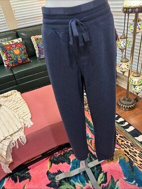 Men’s Navy Blue Drawstring Jogger Pants
